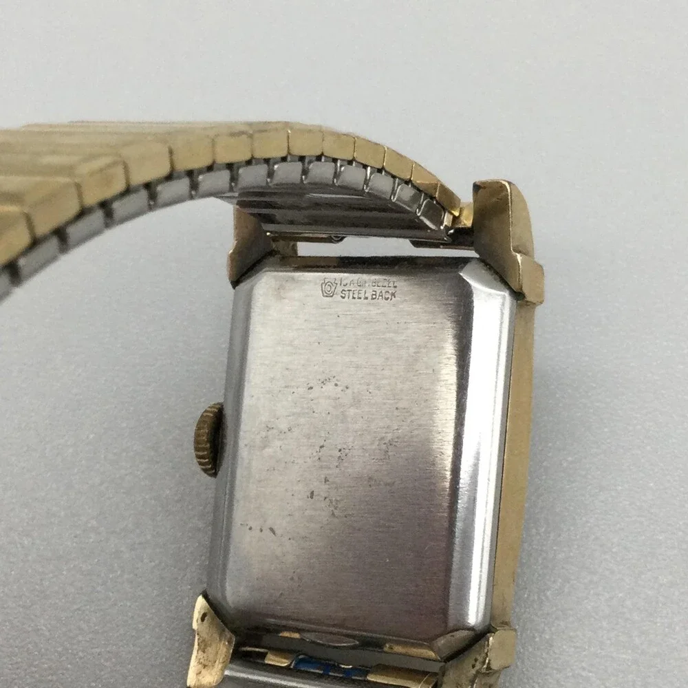 Vintage Wittnauer Mens Watch 24mm 10K RGP Manual Not Running For Parts or Repair
